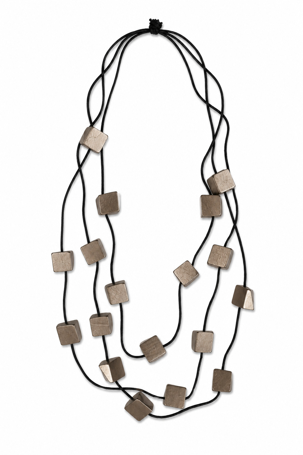 Naszyjnik drewniany wielowarstwowy – geometryczne korale w kolorze taupe _B001.png