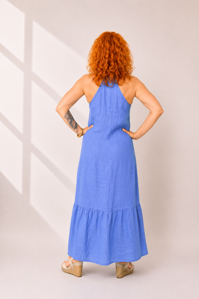 Niebieska lniana sukienka maxi _SU023A.png